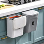 7/9L Kitchen Hanging Trash Can For Kitchen Cabinet Door Wall Mounted Recycling Garbage Basket with Lid Kitchen Accessories